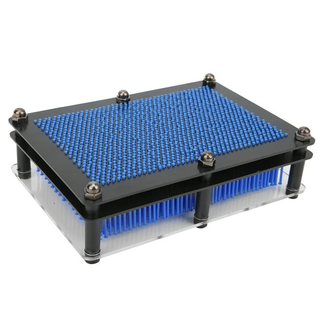 Tablero de escultura de pin de juguete de arte de clon 3D para niños y adultos, regalo de cumpleaños de pin de arte de juguete azul M