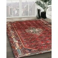 thumbnail image 3 of Ahgly Company Machine Washable Indoor Square Traditional Dark Almond Brown Area Rugs, 5' Square, 3 of 7