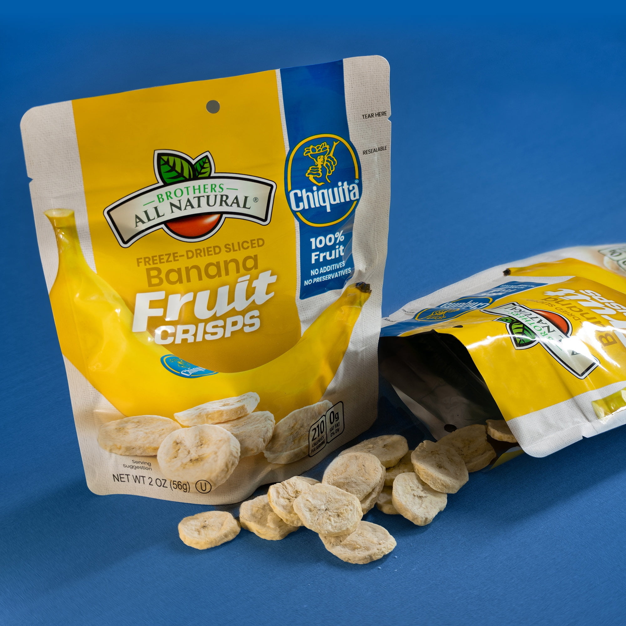 (2 pack) Chiquita Freeze Dried Banana Fruit Crisps