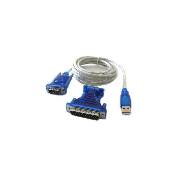 RS232 Serial Port DB9 DB25 To USB Adapter Cable
