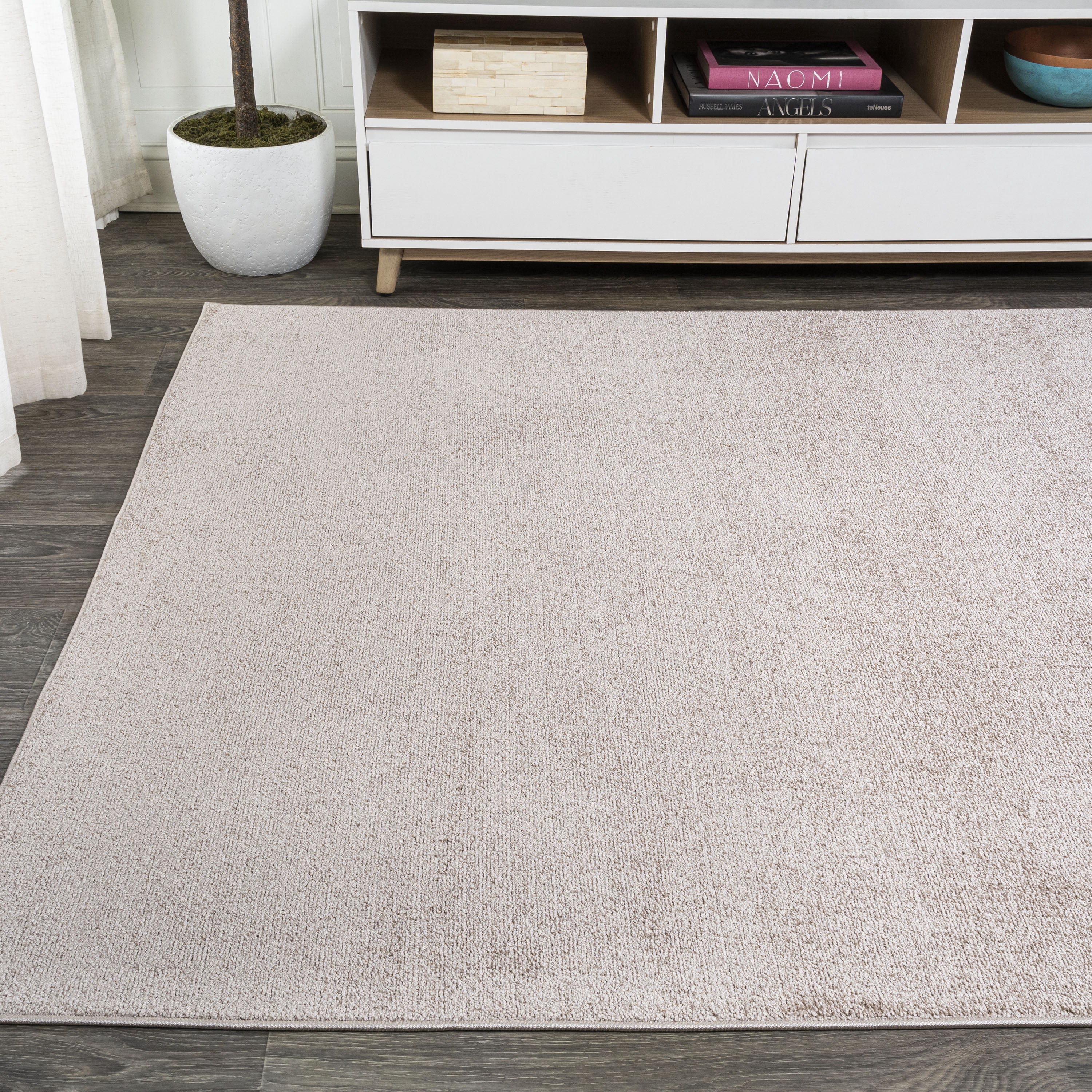 JONATHAN Y SUPERSOFT 9 x 12 Area Rug, Haze - Beige, SEU100G-9