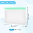 thumbnail image 2 of Uxcell Sac de Congélation Réutilisable 11"x2"x7.9", 2 Pcs Sacs de Stockage Alimentaire Étanches avec Fermeture Éclair pour Réfrigérateur Collation Légumes Fruits Glace pour une Fraîcheur Durable, Vert, 2 of 7