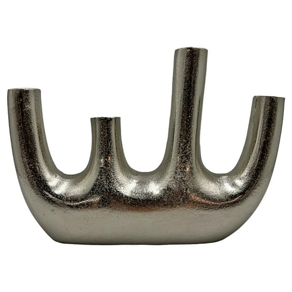 Bergamo Art 9 Inch Tall Decorative Handmade Aluminum Modern Flower Vase