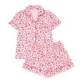 thumbnail image 2 of Censtreet Women's 2 Piece Pajama Sets Lightweight Summer Pajamas Cute Pj Set Button Shirt with Shorts Lounge Pjs, 2 of 9
