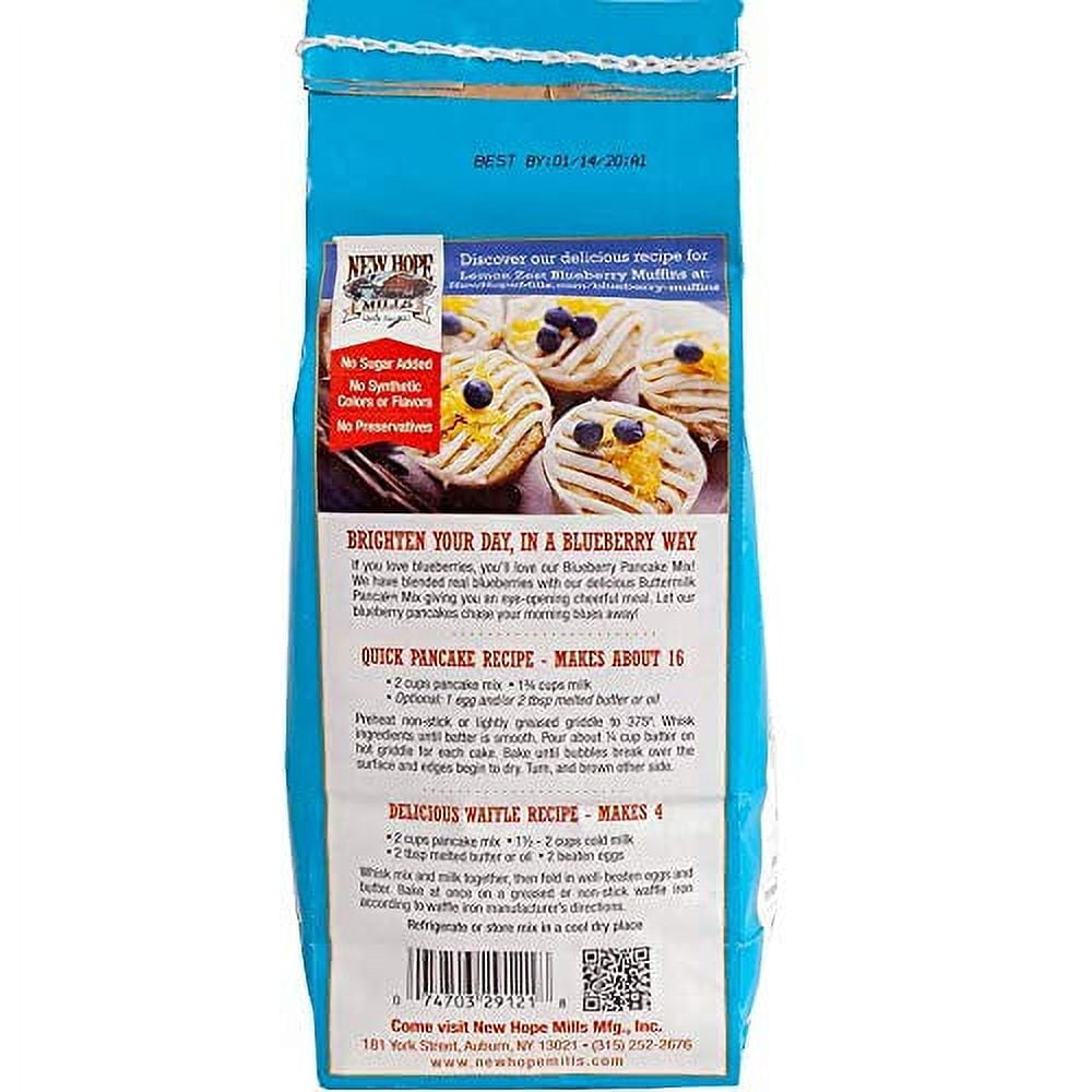 New Hope Mills Blueberry Pancake Mix- 24 oz. Bag (Three Bags)