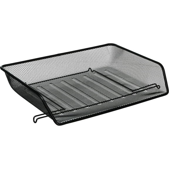 Bilot Letter Tray, Side Load, 14-1/4 x 10-3/4 x 3 Inches, Steel Mesh/Black