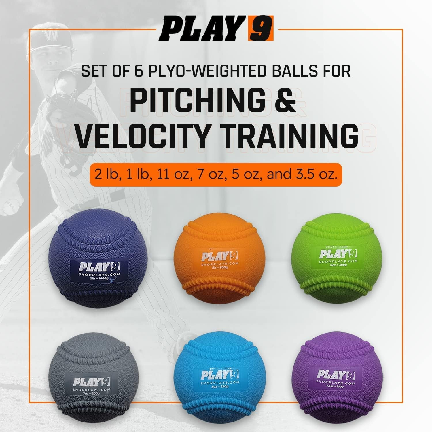DRIVELINE BASEBALL PlyoCare Balls 6個セット Driveline Baseball PlyoCare® Balls - Weighted Training Balls