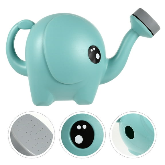 GAXIRE Elephant Shaped Plastic Watering Pot Blue For Indoor Gardening 1 Set