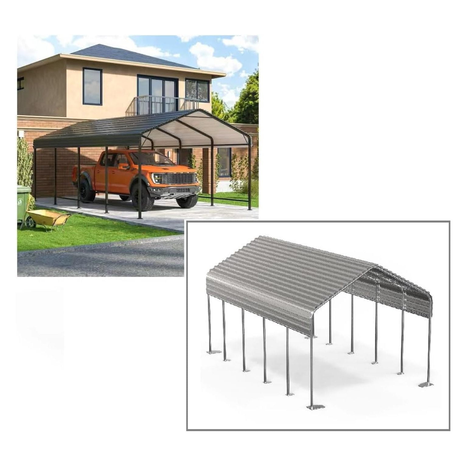 Canopy Fittings 1-3/8" 4-Way Connectors - 3 Pack | Carport Tent Shed Couplers | Galvanized Steel Frame Joints | Without Poles
