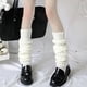 thumbnail image 4 of 1 par de mallas por encima de la rodilla para mujer, de punto, de tubo largo para otoño e invierno, puños para botas a prueba de viento para exteriores, color negro oso de fresa Electrónica, 4 of 4