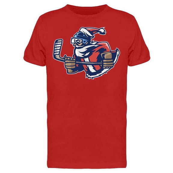 Santa Claus Ice Hockey Tee Men's -Image by Shutterstock
