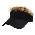 thumbnail image 1 of Gorra de béisbol lisa de algodón con parte superior de pelo sintético para adulto, 1 of 1