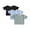 Black, variant on 3 Pack Kid Toddler Girl Summer T-Shirt 6 12 24 Months 2T 3T 4T 5T Solid Color Ribbed Ice Silk Short Sleeve Round Neck Loose Fit Girls Tops Streetwear