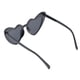 thumbnail image 2 of Gafas de sol de amor en forma de gafas de estilo retro vintage para mujer Negro, 2 of 7