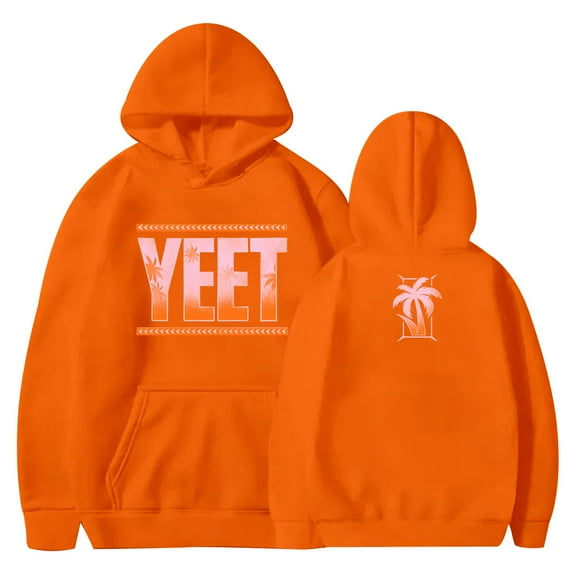 Jey Uso Orange Yeet Hoodies Streetwear Pullovers Cosplay HipHop Unisex Long Sleeve Sweatshirts