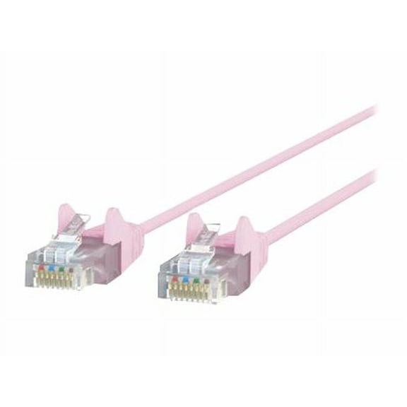 10 ft. Cat6 Slim 28AWG Cable, Pink