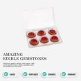 thumbnail image 5 of O'Creme Edible Diamond-Framed Round Gemstones 28mm for Decorating Cakes and Cupcakes; 6 Pieces - Ruby Red, 5 of 6