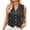 A01-Black, variant on SAATLERI Denim Vest for Women Casual Sleeveless Button Down Jackets V Neck Solid Color Tanks with Pockets