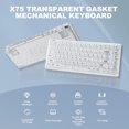 thumbnail image 2 of Teclado mecánico YUNZII X75 75%, 82 teclas RGB intercambiables en caliente, 2 of 9