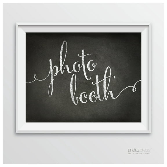 Photo Booth Vintage Chalkboard Wedding Party Signs