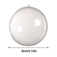 thumbnail image 3 of 5 bolas de plástico rellenables para Navidad, bolas transparentes para rellenar, adornos para bodas, decoración del hogar, 3 of 12