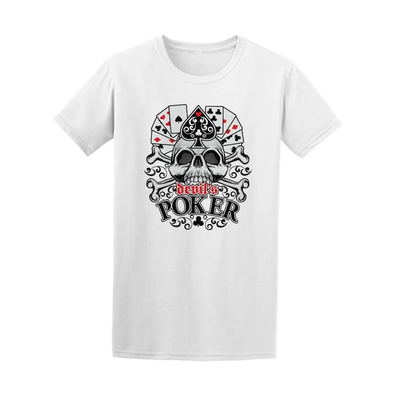 Gothic Devil's Poker Cards Design Tee - Image by Shutterstock