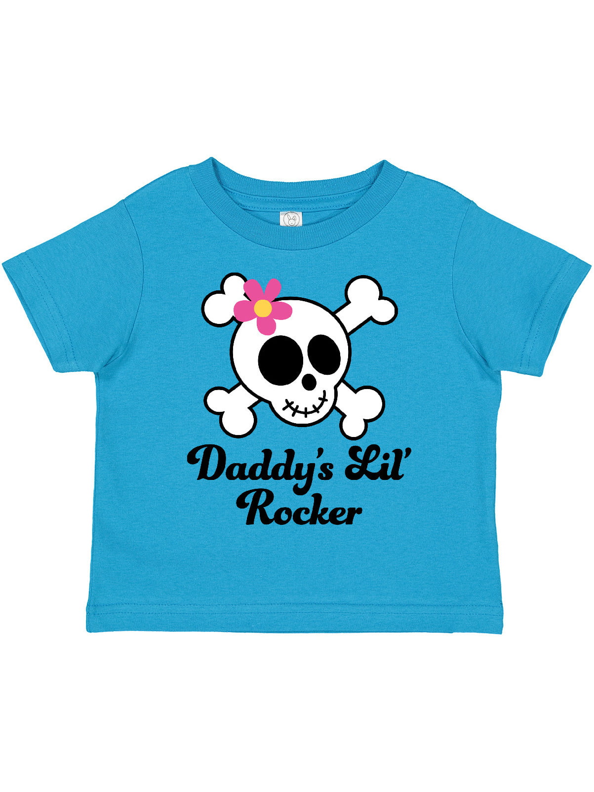 inktastic Daddys Little Rocker Skull Toddler T-Shirt 
