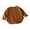 Brown, variant on Tfken Tops For Boys Toddler Size 2-3 Years Crew Neck Pullover T-Shirts Fashion Outdoor Long Sleeve Coffee Tee