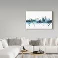 thumbnail image 3 of Trademark Fine Art 'London England Blue Teal Skyline' Canvas Art by Michael Tompsett, 3 of 3