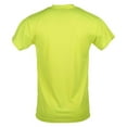 thumbnail image 2 of Hi-Vis Short Sleeve T-Shirt, Moisture Wicking, Lime, Small, SAFEGEAR, 2 of 2