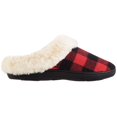 thumbnail image 3 of Isotoner Women's Eco-Comfort Memory Foam Faux Fur Indoor/Outdoor Slipper (Buffalo Plaid, XL(9.5-10)), 3 of 5