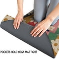 thumbnail image 3 of Pioneer Flower Floral Print Pattern Hot Yoga Mat Towel Non Slip for Hot Yoga - Quick-Drying Yoga Mat Cover with 4 Corner Pockets with Travel Bag - Hot Yoga Towel Non Slip 74"x26", 3 of 6