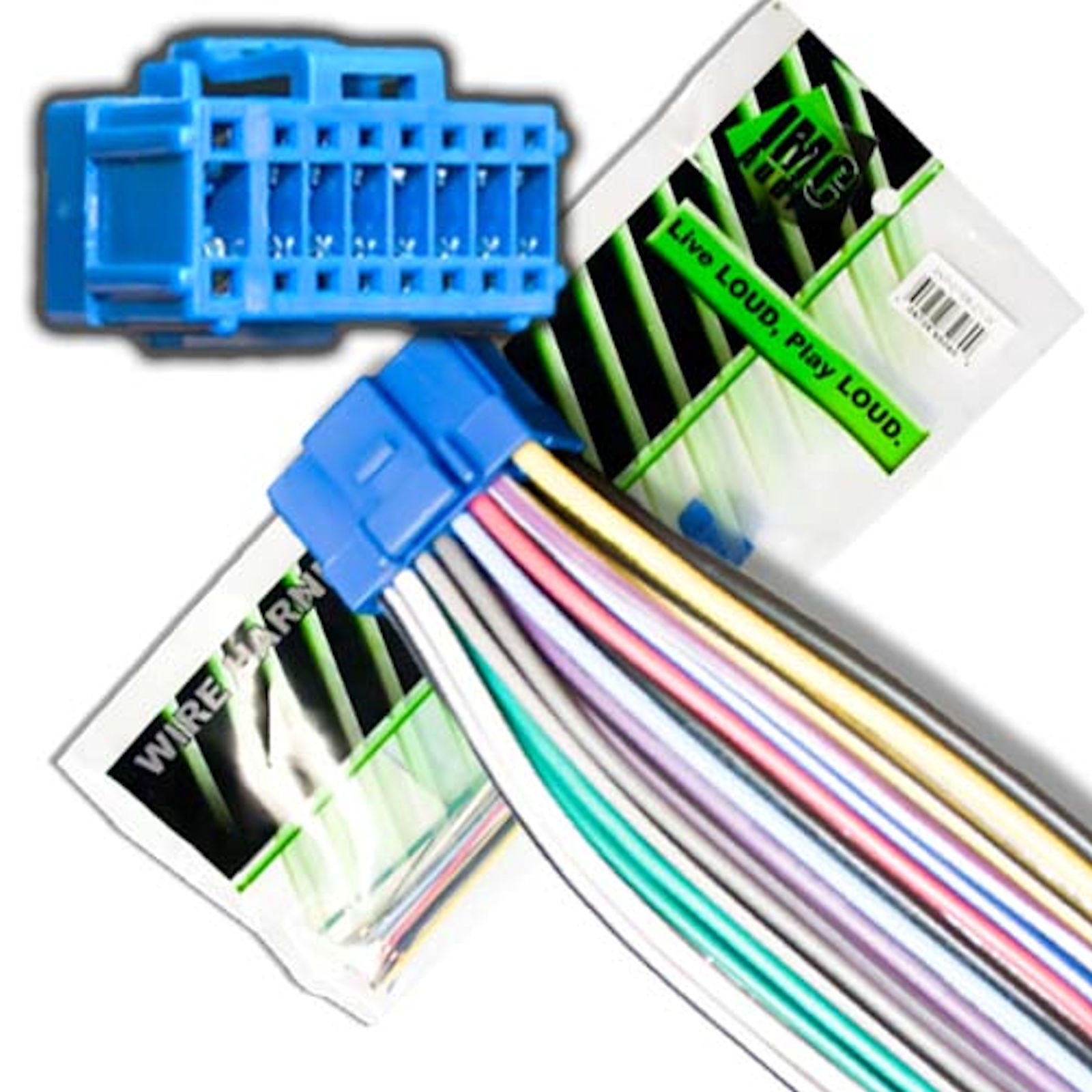 Imc Audio PI16BLUE-26 IMC Audio Blue Wire Harness for Pioneer AVH-X6500DVD AVH-X7500BT