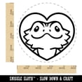 thumbnail image 2 of Bearded Dragon Lizard Inside of Heart Rubber Stamp for Scrapbooking Crafting Stamping - Large 1-1/4 Inch, 2 of 7