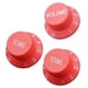 thumbnail image 2 of Tapas de perillas de volumen de 3 piezas 2T1V Plástico para guitarra eléctrica ST SQ - Rosa Rosado Yuyangstore Perilla de volumen de guitarra, 2 of 7