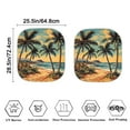 thumbnail image 3 of Yuyamidu Seaside Car Window Shades for Truck Sedan SUV Coconut Tree Car Sun Shade Set of 2 Fashion Sun Visor for Car Windshield Portable Sun Shade Car Accessories, 3 of 5