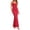 Red, variant on POIUYTR Women Summer Sundress Casual Scoop Neck Nipped Waist Sleeveless Dresses Slim Fishtail Camisole Dress