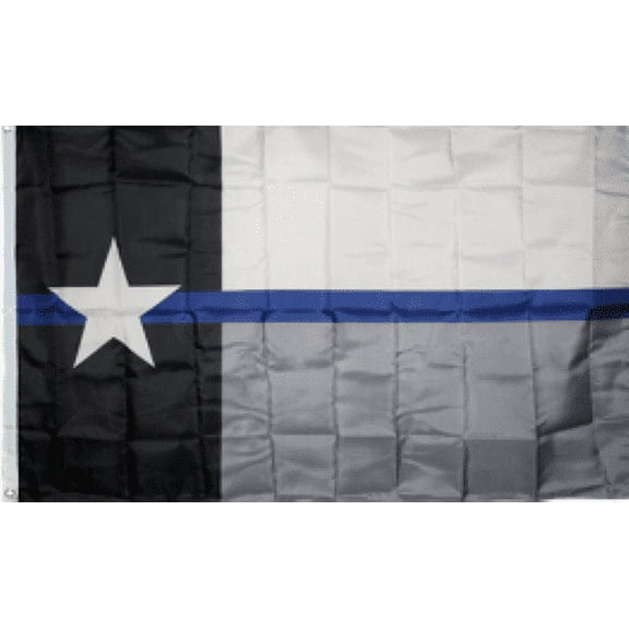 Texas Police Memorial 3'X5' Flag Rough Tex® 68D Nylon