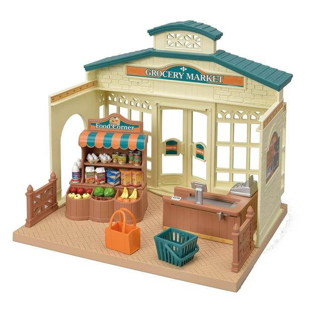 Marché de l’épicerie de Calico Critters, ensemble de jeu pour maison de poupée