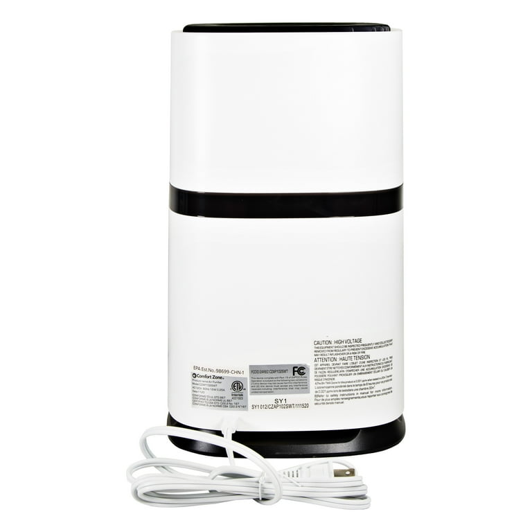Comfort Zone® Clean HEPA Air Purifier with WiFi App Control