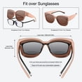thumbnail image 3 of TINHAO Polarized Sunglasses Over Glasses for Women Men, Fit Over Glasses Sunglasses with Square Oversized UV Protection, 3 of 6