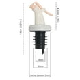 thumbnail image 6 of 2 Pcs Oil Pour Spouts, Pourer Plastic Silicone Oil Bottle Pourer Dispenser Oil Sauce Vinegar Bottle Flip Cap Stopper Pourer Faucet Tool Kitchen Gadgets Bar Supplies, 6 of 8