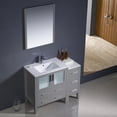 thumbnail image 2 of Fresca Torino 42" White Modern Bathroom Vanity with Side Cabinet & Integrated Sink, 2 of 4