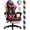 RGB/Pink, variant on Czlolo Gaming Chair, Racing Style RGB LED Lights Gaming Chairs for Adults and Kids, Lumbar Massager Gamer Chair, High Back Reclining Computer Chair with Footrest and Headrest (Black/Blue)