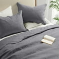 thumbnail image 5 of Ameha 2 Piece Quilt Set Lightweight Embossed Floral Bedspread Soft Microfiber Coverlet Twin Gray, 5 of 11