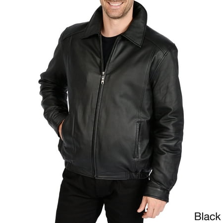 EXcelled - EXcelled Men's Big and Tall Lamb Leather Bomber Jacket ...