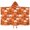 Basketball and Hoop Orange Pattern, variant on Basketball and Splash Black Pattern Hooded Bath Towel Wrap for Teens Ages 3 To 12, Soft Lightweight Quick Dry Microfiber Bath Beach Pool, 50"x30"
