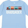 thumbnail image 4 of Inktastic Railroader Train Hobby Boys or Girls Long Sleeve Toddler T-Shirt, 4 of 5