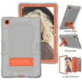 thumbnail image 5 of Galaxy Tab A7 10.4 Case 2020 SM-T500, Heavy Duty Rugged Case Hybrid Shockproof Protective Cover with Kickstand for Samsung Galaxy Tab A7 10.4 Inch SM-T500/SM-T505/SM-T507 Model, Gray/Orange, 5 of 6
