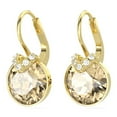 thumbnail image 3 of Swarovski Bella V drop earrings Round cut, Gold tone, Gold-tone plated 5662093, 3 of 4